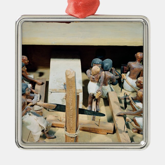 Ornement Carré Argenté Modèle funéraire d'un atelier de menuiserie (Devant)