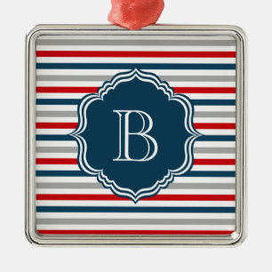 Ornement Carré Argenté Monogram design