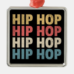 Ornement Carré Argenté musique Hip hop