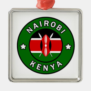 Ornement Carré Argenté Nairobi Kenya