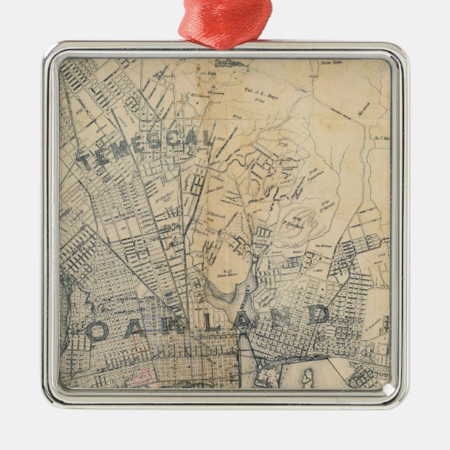 Ornement Carré Argenté Oakland, Berkeley, Alameda (Devant)