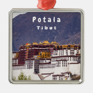 Ornement Carré Argenté Palais du Potala à Lhassa - Tibet