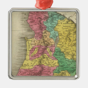 Ornement Carré Argenté Palestine