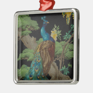 Ornement Carré Argenté Papier peint Vintage 1910 La carte postale Cedar T