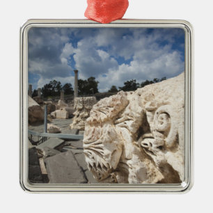 Ornement Carré Argenté Parc national de Beit She-An, ruines de l'époque 