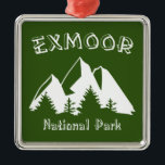 Ornement Carré Argenté Parc national Exmoor<br><div class="desc">Exmoor est plus ou moins définie comme une zone de lune en pente dans l'ouest de Somerset et le nord de Devon dans le sud-ouest de l'Angleterre. Il porte le nom de la rivière Exe, dont la source est située au centre de la région, à trois kilomètres au nord-ouest de...</div>
