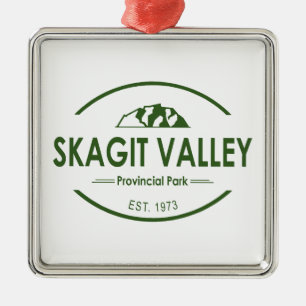 Ornement Carré Argenté Parc provincial de Skagit Valley