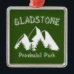 Ornement Carré Argenté Parc provincial Gladstone<br><div class="desc">Situé sur le célèbre lac Christina et entouré par la chaîne de montagnes Monashee à couper le souffle, le parc provincial Gladstone offre de fantastiques possibilités de camping familial, de natation et de navigation de plaisance. Le parc dispose de 48 km de sentiers de randonnée autoguidés et de sentiers de...</div>