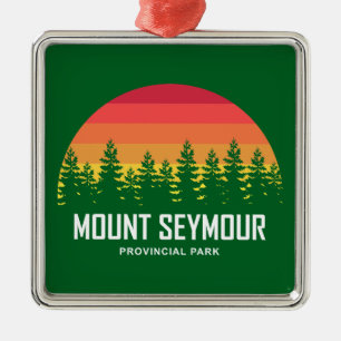 Ornement Carré Argenté Parc provincial Mount Seymour