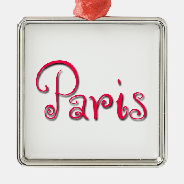 Ornement Carré Argenté Paris (Devant)