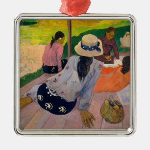 Ornement Carré Argenté Paul Gauguin la sièste