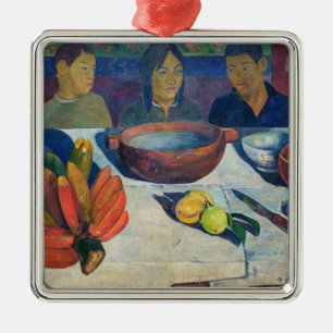 Ornement Carré Argenté Paul Gauguin - Le Repas / Les Bananes