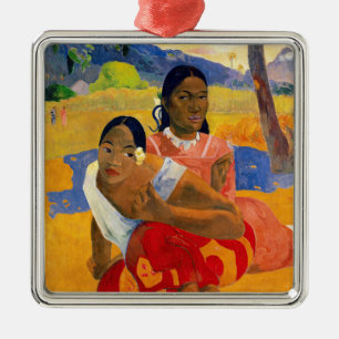 Ornement Carré Argenté Paul Gauguin - When Will You Marry?