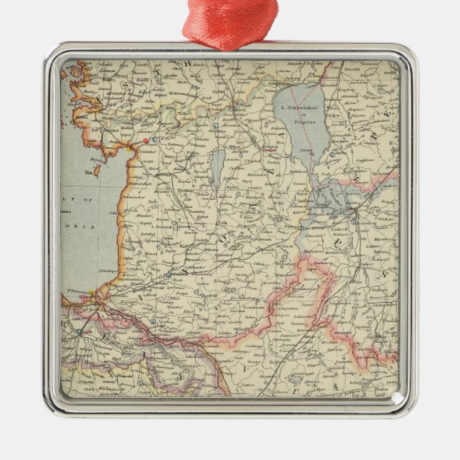 Ornement Carré Argenté Pays Baltes (Devant)