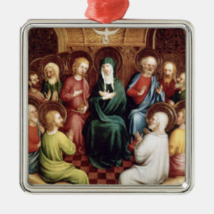 Ornement Carré Argenté Pentecost, 1450