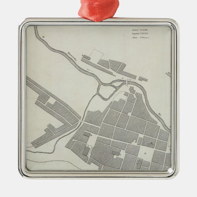 Ornement Carré Argenté Pérou 10 (Devant)