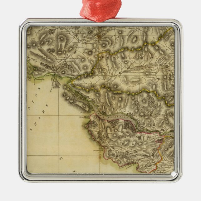 Ornement Carré Argenté Perthshire du Sud-Ouest (Devant)