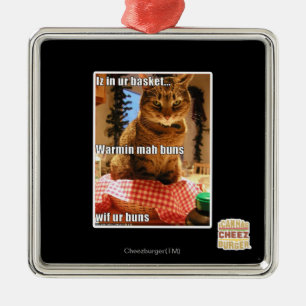 Ornement Carré Argenté Petits pains de Warmin heure-milliampère