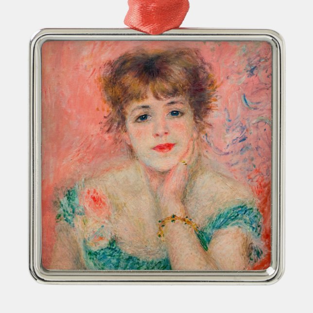 Ornement Carré Argenté Pierre-Auguste Renoir - Actrice Jeanne Samary (Devant)