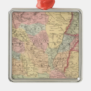 Ornement Carré Argenté Piment, la république d'Argentine, le Paraguay, et