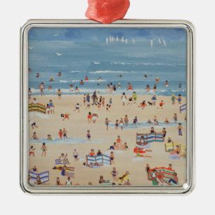 Ornement Carré Argenté Plage