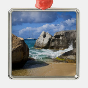 Ornement Carré Argenté Plage à Virgin Gorda, Îles Vierges britanniques