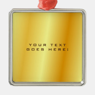 Ornement Carré Argenté Plain Unique Special Gold Color Background