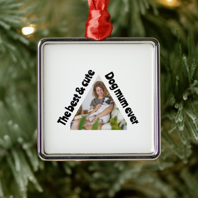 Ornement Carré Argenté Plaque de papier (Arbre)