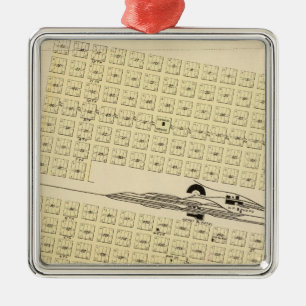 Ornement Carré Argenté Platte du nord, Nébraska