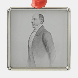 Ornement Carré Argenté Portrait de monsieur James R.G. Graham