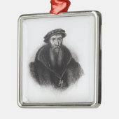 Ornement Carré Argenté Portrait de William, premier seigneur Paget (Gauche)