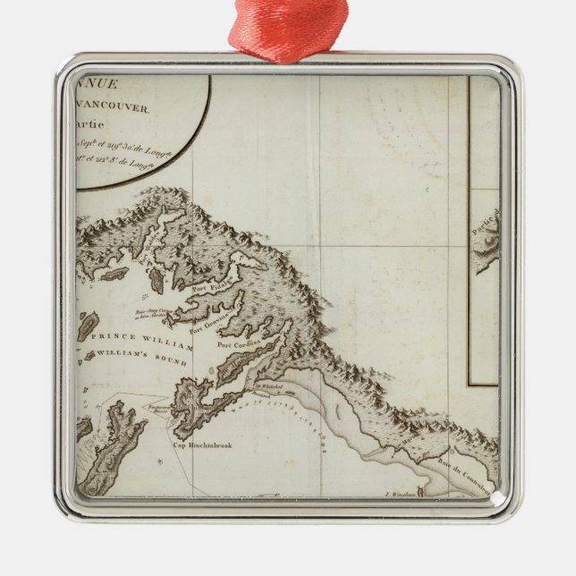 Ornement Carré Argenté Possession de Point Riou à Point Alaska (Devant)