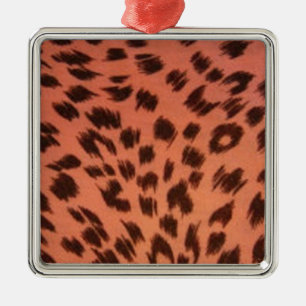 ORNEMENT CARRÉ ARGENTÉ POSTER DE ANIMAL ROSE