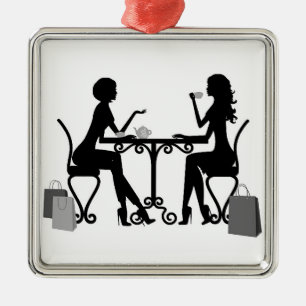 ORNEMENT CARRÉ ARGENTÉ POUR MON ***MEILLEUR AMI*** OU ***SOEUR***