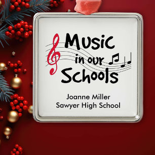 Ornement Carré Argenté Pour votre musicien favori