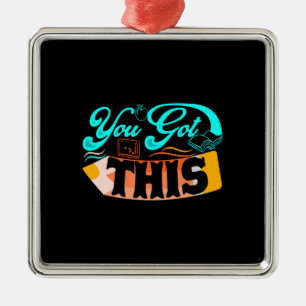 Ornement Carré Argenté Professeur, Vous Avez Ça