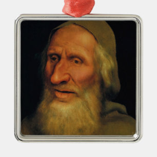 Ornement Carré Argenté Quentin Matsys - Chef d'un vieil homme