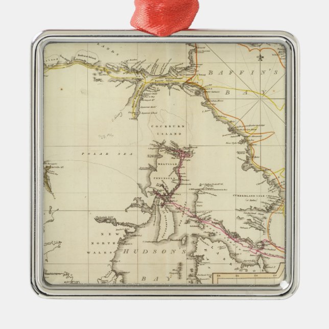 Ornement Carré Argenté Régions arctiques (Devant)