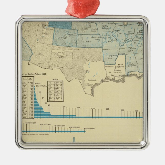 Ornement Carré Argenté Régions de charbonnage (Devant)