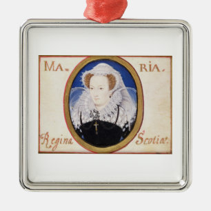 Ornement Carré Argenté Reine de Mary des Ecossais (1542-87) (gouache sur