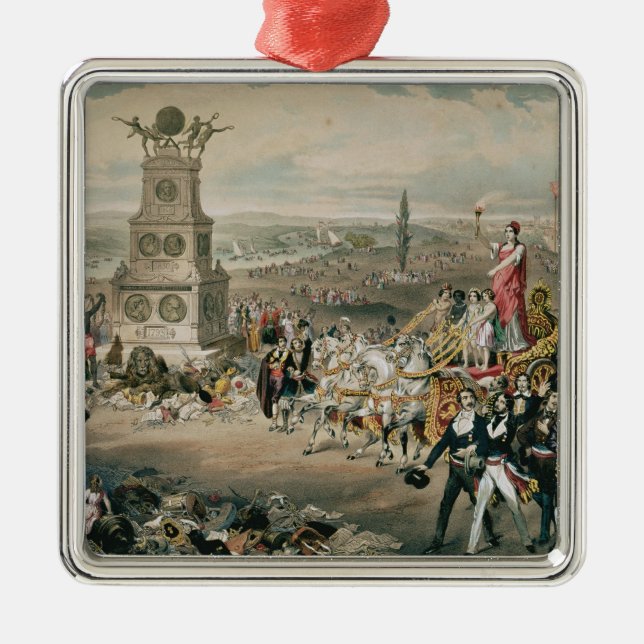 Ornement Carré Argenté République Democratic et sociale universelle (Devant)