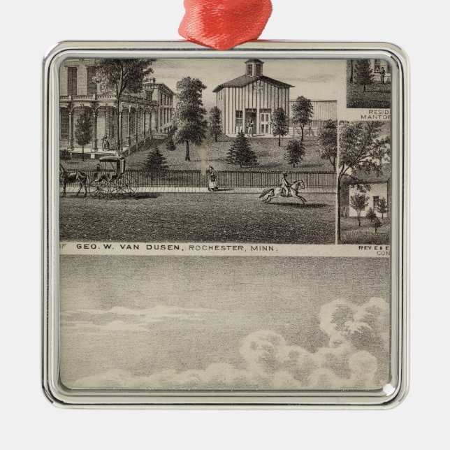 Ornement Carré Argenté Résidences à Rochester, Minnesota (Devant)