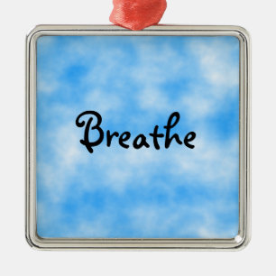 Ornement Carré Argenté Respiration