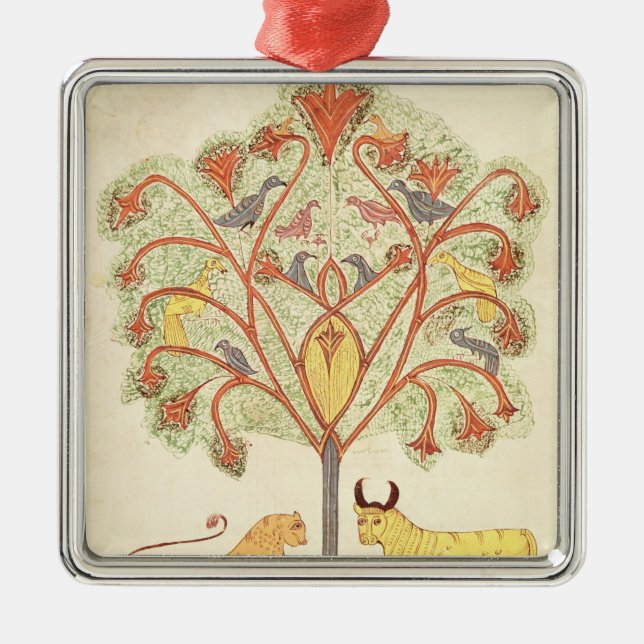 Ornement Carré Argenté Rêve de Nebuchadnezzar de la 'bible (Devant)