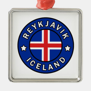 Ornement Carré Argenté Reykjavik Islande