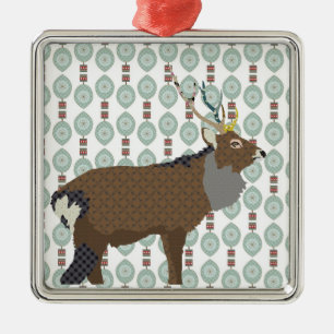 Ornement Carré Argenté Roi de l'ornement de colline