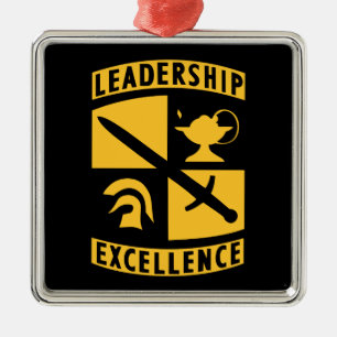 Ornement Carré Argenté ROTC Reserve Officer Training Corps Military