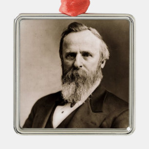 Ornement Carré Argenté Rutherford B. 19e président Hayes