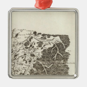 Ornement Carré Argenté Saint-Hubert