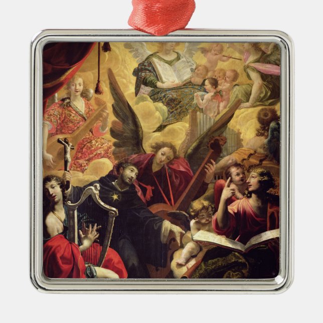 Ornement Carré Argenté Saint-Nicolas de Tolentino (Devant)